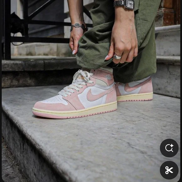 Air Jordan 1 OG high atmosphere muslin sail white 8.5 - Picture 4 of 13